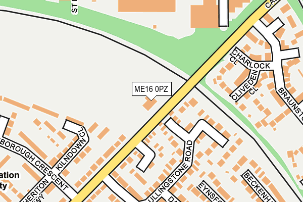 ME16 0PZ map - OS OpenMap – Local (Ordnance Survey)