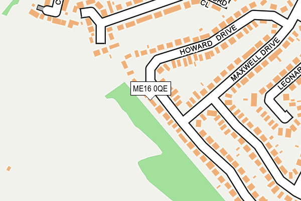 ME16 0QE map - OS OpenMap – Local (Ordnance Survey)