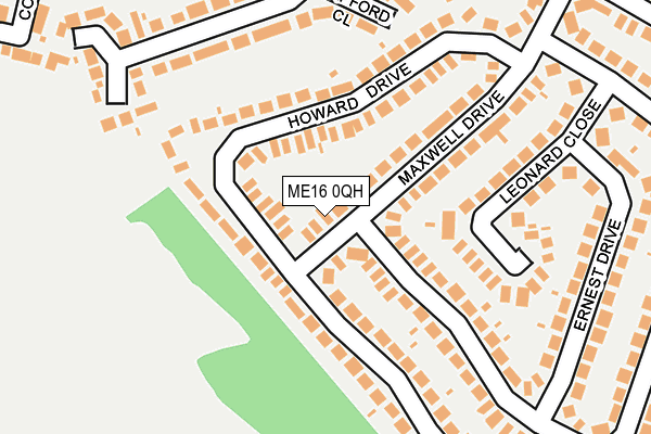 ME16 0QH map - OS OpenMap – Local (Ordnance Survey)
