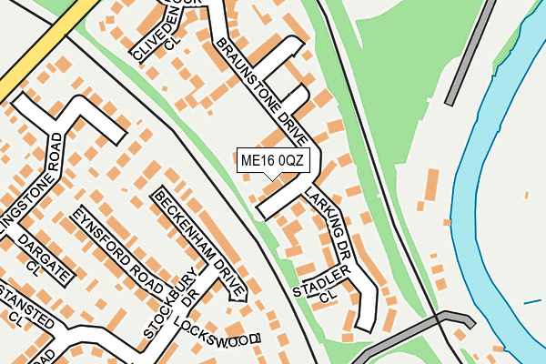 ME16 0QZ map - OS OpenMap – Local (Ordnance Survey)