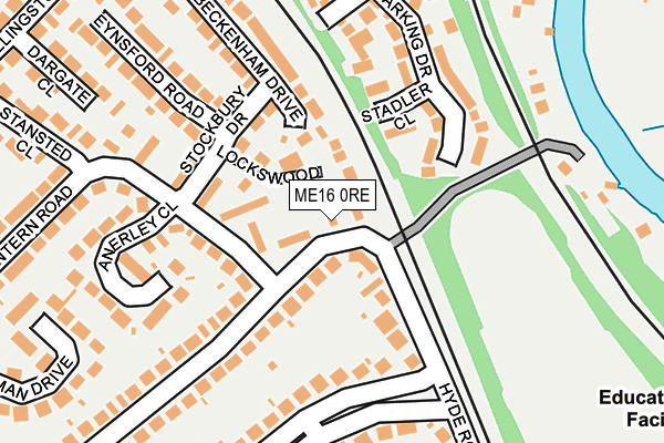 ME16 0RE map - OS OpenMap – Local (Ordnance Survey)