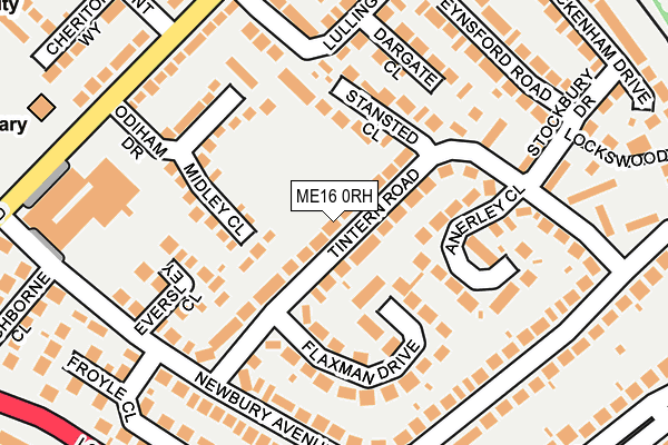ME16 0RH map - OS OpenMap – Local (Ordnance Survey)