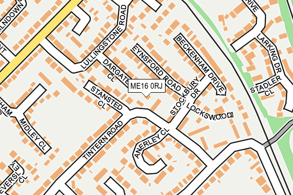 ME16 0RJ map - OS OpenMap – Local (Ordnance Survey)