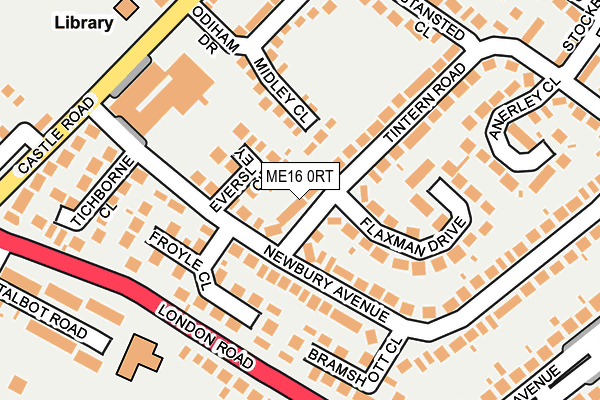 ME16 0RT map - OS OpenMap – Local (Ordnance Survey)