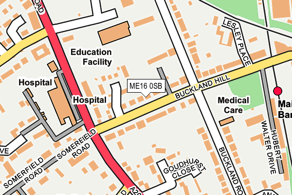 ME16 0SB map - OS OpenMap – Local (Ordnance Survey)