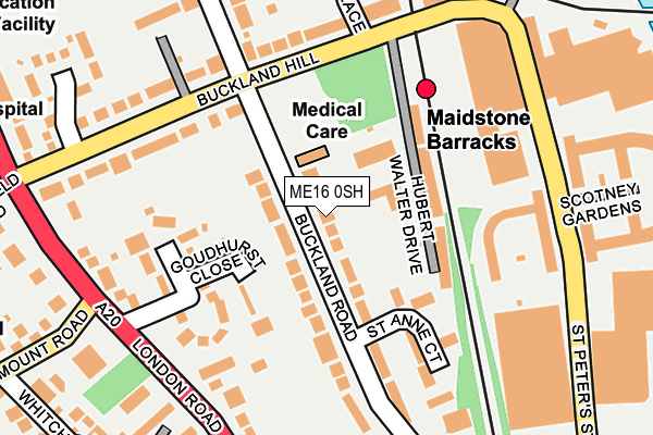 ME16 0SH map - OS OpenMap – Local (Ordnance Survey)