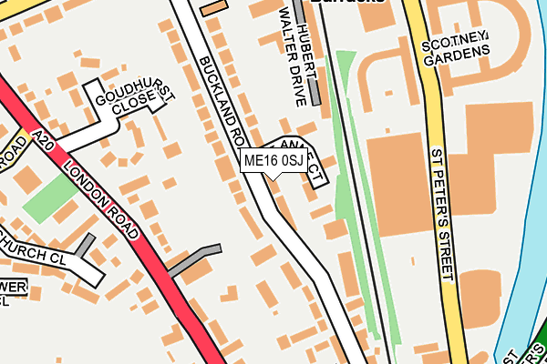 ME16 0SJ map - OS OpenMap – Local (Ordnance Survey)