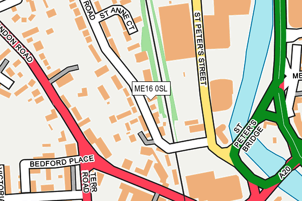 ME16 0SL map - OS OpenMap – Local (Ordnance Survey)