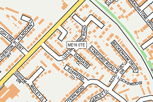 ME16 0TE map - OS OpenMap – Local (Ordnance Survey)