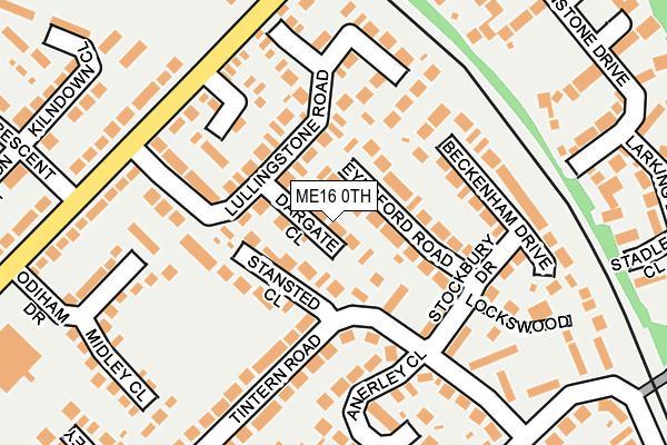 ME16 0TH map - OS OpenMap – Local (Ordnance Survey)