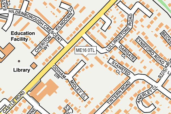 ME16 0TL map - OS OpenMap – Local (Ordnance Survey)