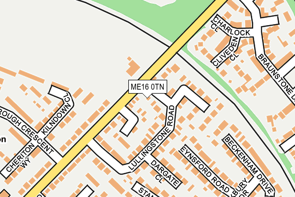 ME16 0TN map - OS OpenMap – Local (Ordnance Survey)
