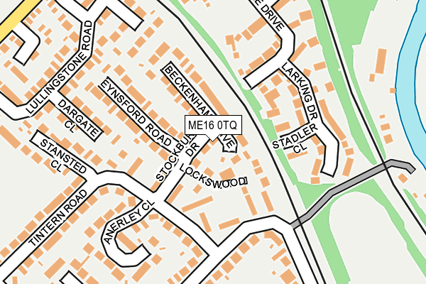 ME16 0TQ map - OS OpenMap – Local (Ordnance Survey)