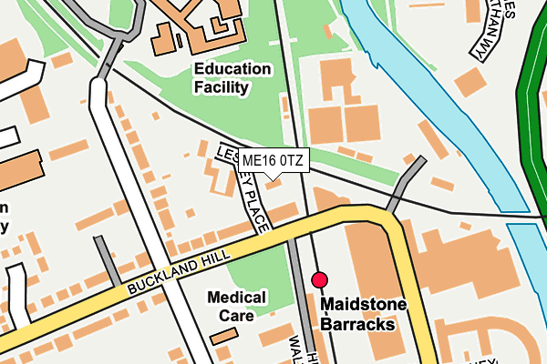 ME16 0TZ map - OS OpenMap – Local (Ordnance Survey)