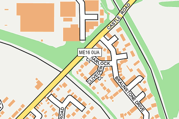 ME16 0UA map - OS OpenMap – Local (Ordnance Survey)