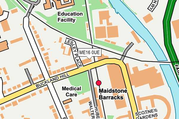ME16 0UE map - OS OpenMap – Local (Ordnance Survey)