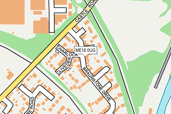 ME16 0UG map - OS OpenMap – Local (Ordnance Survey)