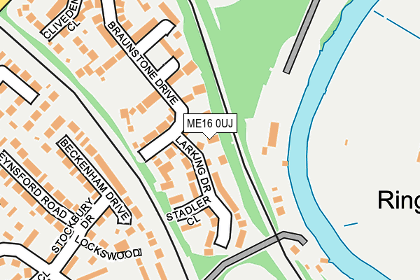 ME16 0UJ map - OS OpenMap – Local (Ordnance Survey)