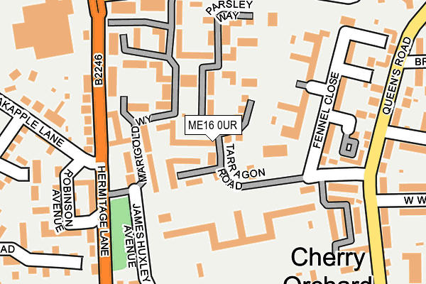 ME16 0UR map - OS OpenMap – Local (Ordnance Survey)