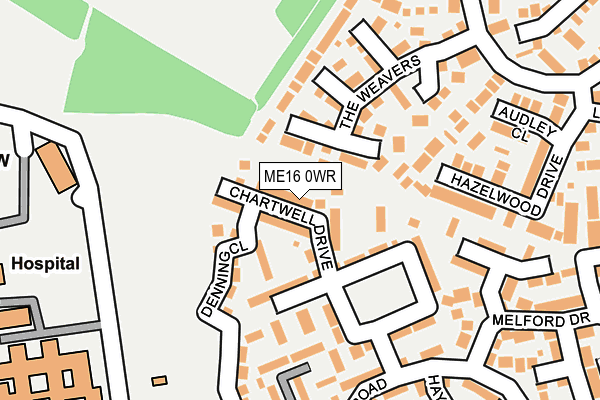 ME16 0WR map - OS OpenMap – Local (Ordnance Survey)