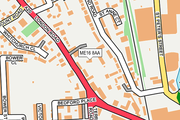ME16 8AA map - OS OpenMap – Local (Ordnance Survey)