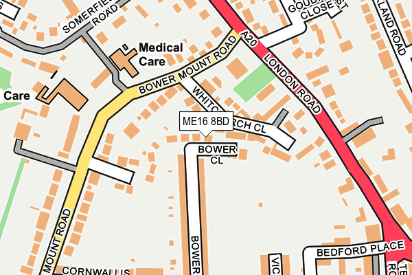 ME16 8BD map - OS OpenMap – Local (Ordnance Survey)