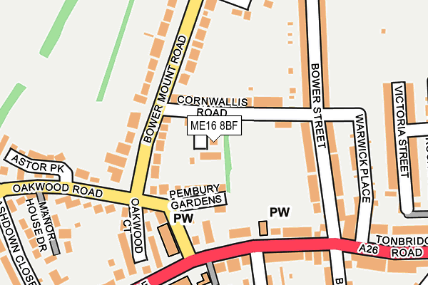 ME16 8BF map - OS OpenMap – Local (Ordnance Survey)