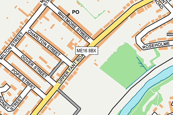 ME16 8BX map - OS OpenMap – Local (Ordnance Survey)