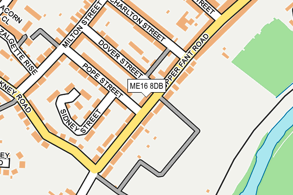 ME16 8DB map - OS OpenMap – Local (Ordnance Survey)