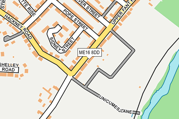 ME16 8DD map - OS OpenMap – Local (Ordnance Survey)