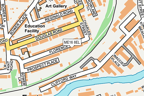 ME16 8EL map - OS OpenMap – Local (Ordnance Survey)