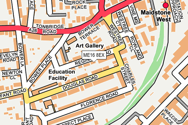 ME16 8EX map - OS OpenMap – Local (Ordnance Survey)