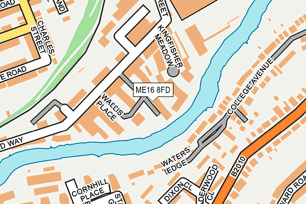 ME16 8FD map - OS OpenMap – Local (Ordnance Survey)