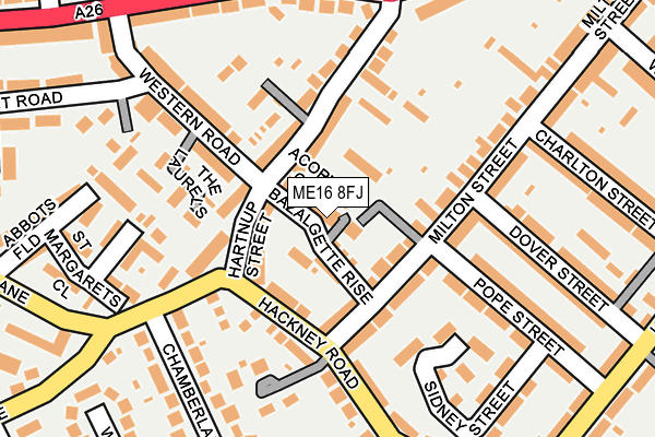 ME16 8FJ map - OS OpenMap – Local (Ordnance Survey)