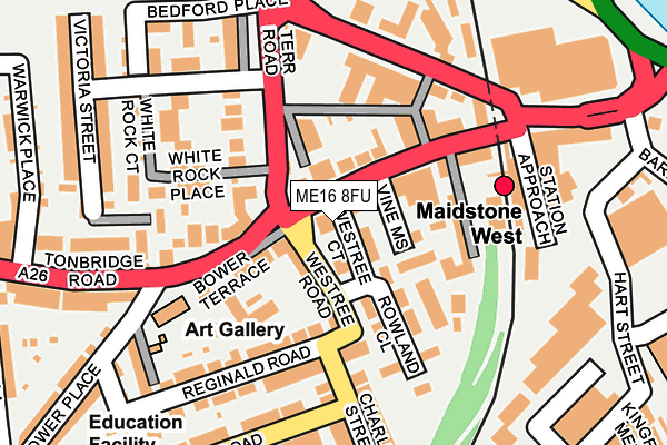 ME16 8FU map - OS OpenMap – Local (Ordnance Survey)