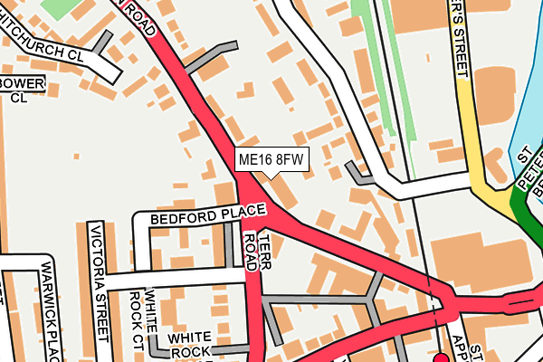 ME16 8FW map - OS OpenMap – Local (Ordnance Survey)