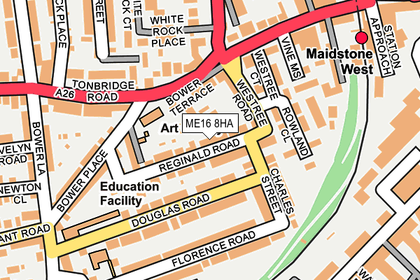 ME16 8HA map - OS OpenMap – Local (Ordnance Survey)