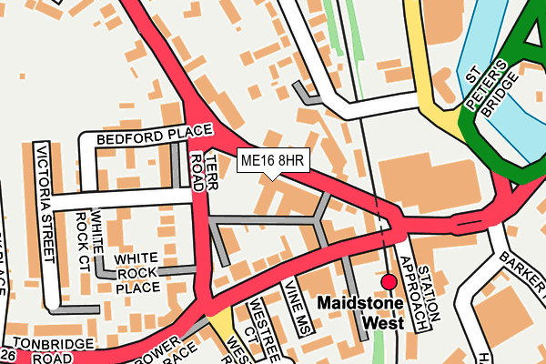 ME16 8HR map - OS OpenMap – Local (Ordnance Survey)