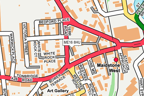 ME16 8HU map - OS OpenMap – Local (Ordnance Survey)