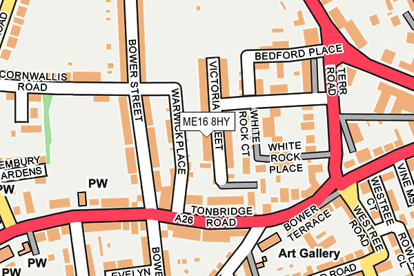 ME16 8HY map - OS OpenMap – Local (Ordnance Survey)