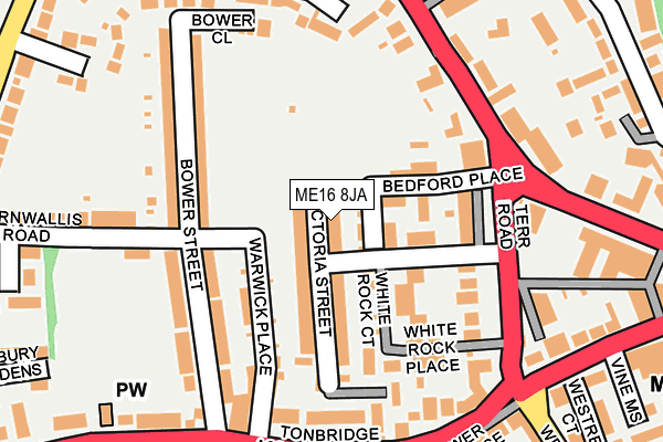 ME16 8JA map - OS OpenMap – Local (Ordnance Survey)