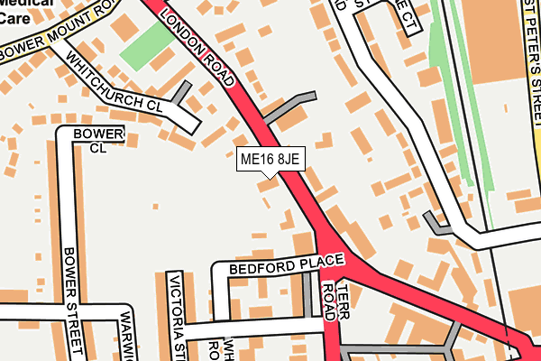 ME16 8JE map - OS OpenMap – Local (Ordnance Survey)