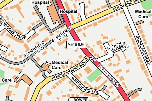 ME16 8JH map - OS OpenMap – Local (Ordnance Survey)