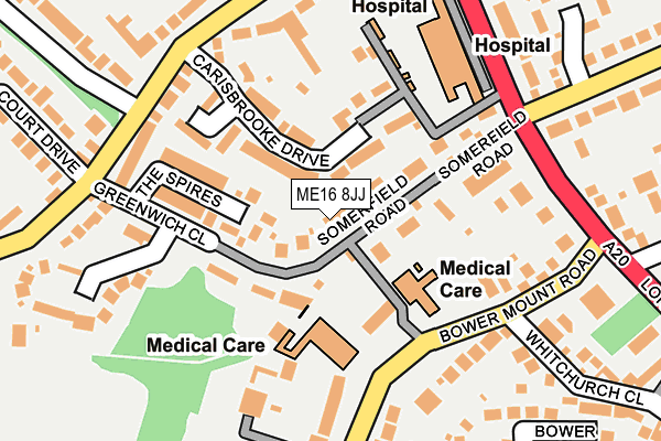ME16 8JJ map - OS OpenMap – Local (Ordnance Survey)