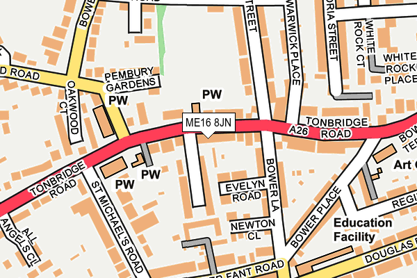 ME16 8JN map - OS OpenMap – Local (Ordnance Survey)