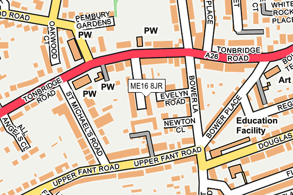 ME16 8JR map - OS OpenMap – Local (Ordnance Survey)