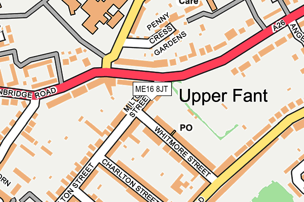 ME16 8JT map - OS OpenMap – Local (Ordnance Survey)