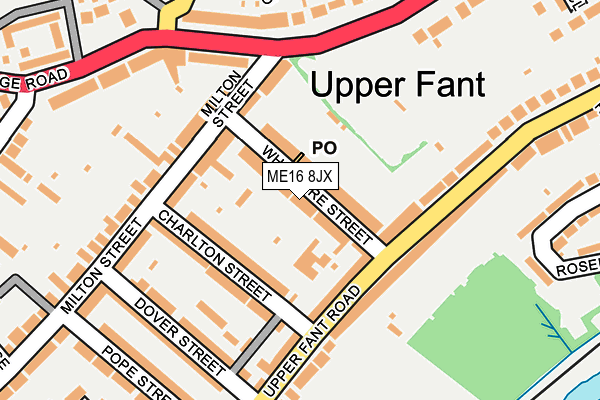 ME16 8JX map - OS OpenMap – Local (Ordnance Survey)