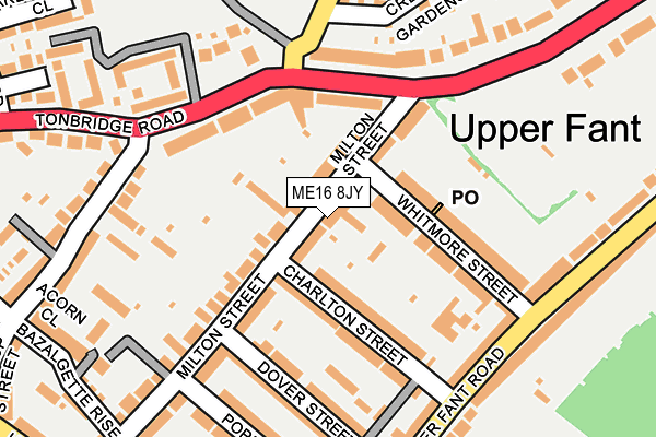 ME16 8JY map - OS OpenMap – Local (Ordnance Survey)