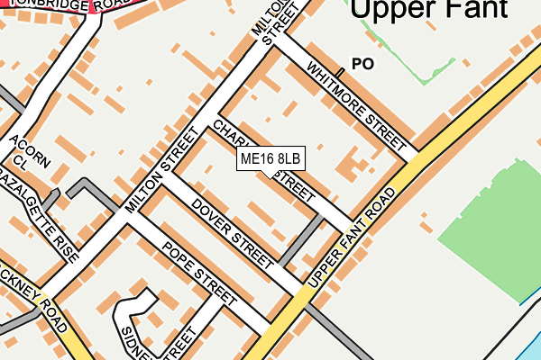 ME16 8LB map - OS OpenMap – Local (Ordnance Survey)